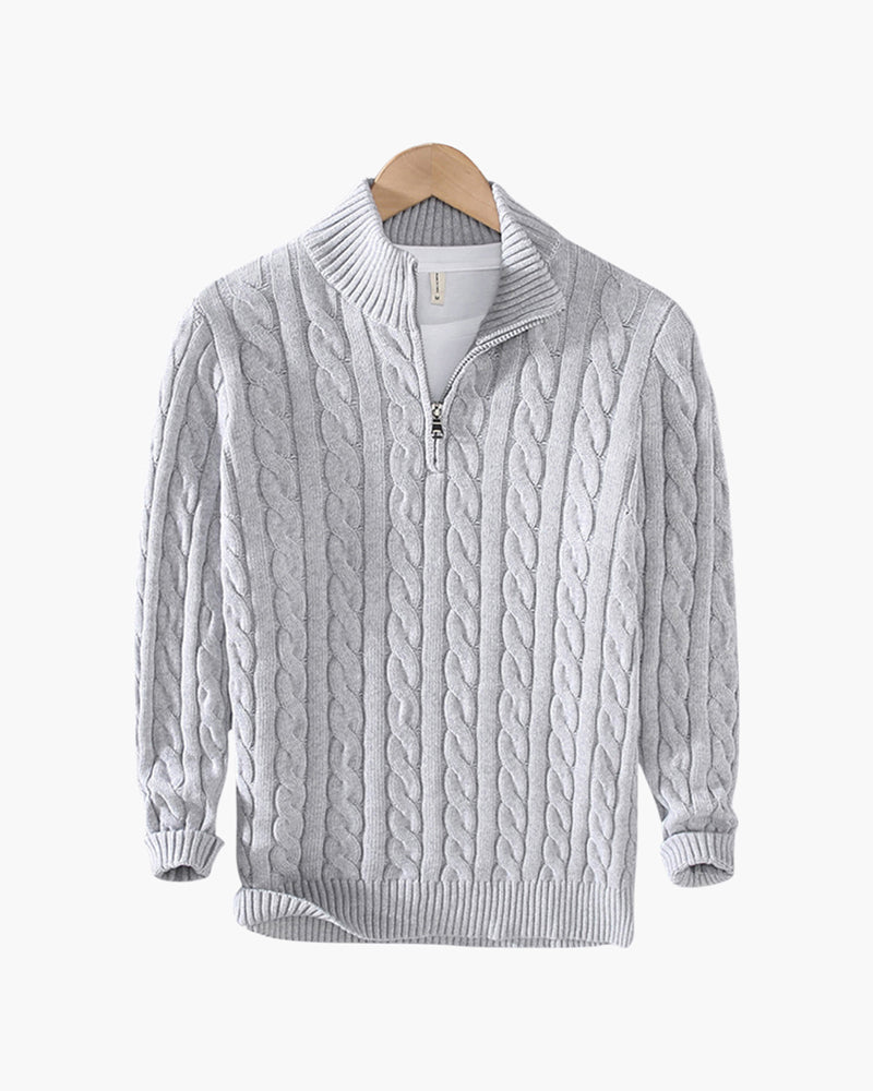 Verbier Half Zip Sweater - Grey